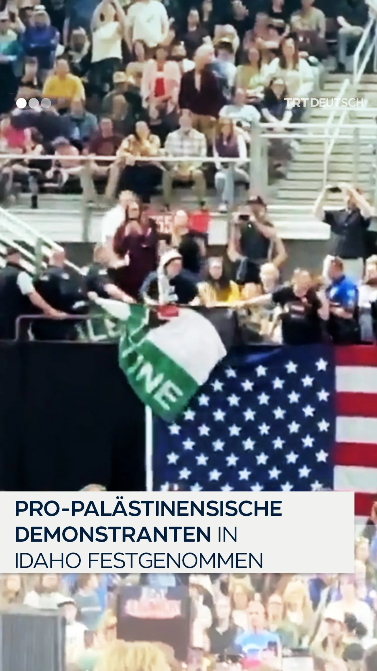 Pro-palästinensische
Demonstranten in
Idaho festgenommen